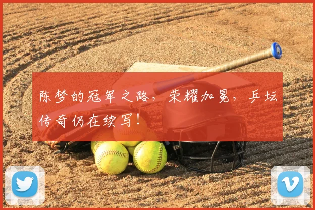 陈梦的冠军之路，荣耀加冕，乒坛传奇仍在续写！